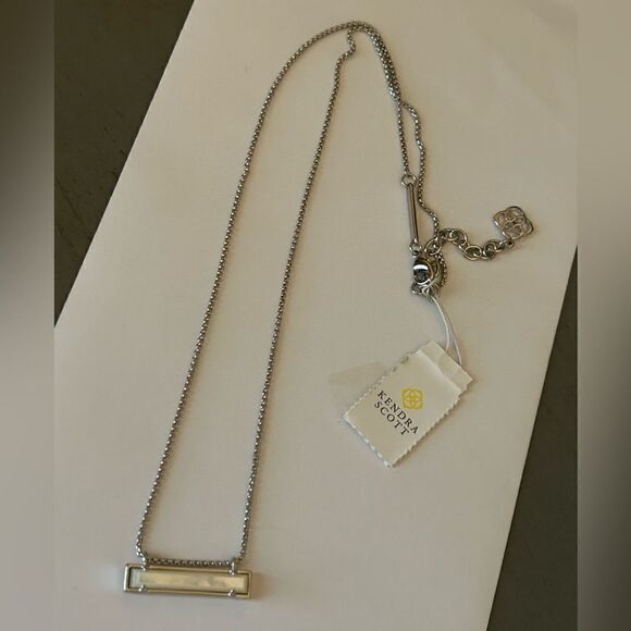 Kendra Scott Leanor silver necklace NWT‎ - Picture 6 of 9